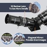 BEBANG Telescope for Astronomy 70mm 400/70 Pro Refractor with Tripod Phone view 4
