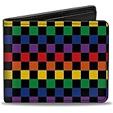 Buckle-Down Men's Bifold Wallet Pride, 4.0" x 3.5"