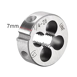 uxcell 1/4-28 UNF Round Die, Machine Thread Right