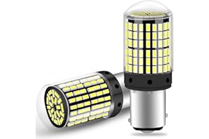 AILEO 2024 Upgraded 1157/BAY15D LED Light Bulbs White 6500K, 144-SMD 4400/LM 500% Super bright 1016 1034 2057 2357 LED Bulbs Used for Backup Reverse/Tail/Brake/Turn Signal/DRL Lights 2PCS