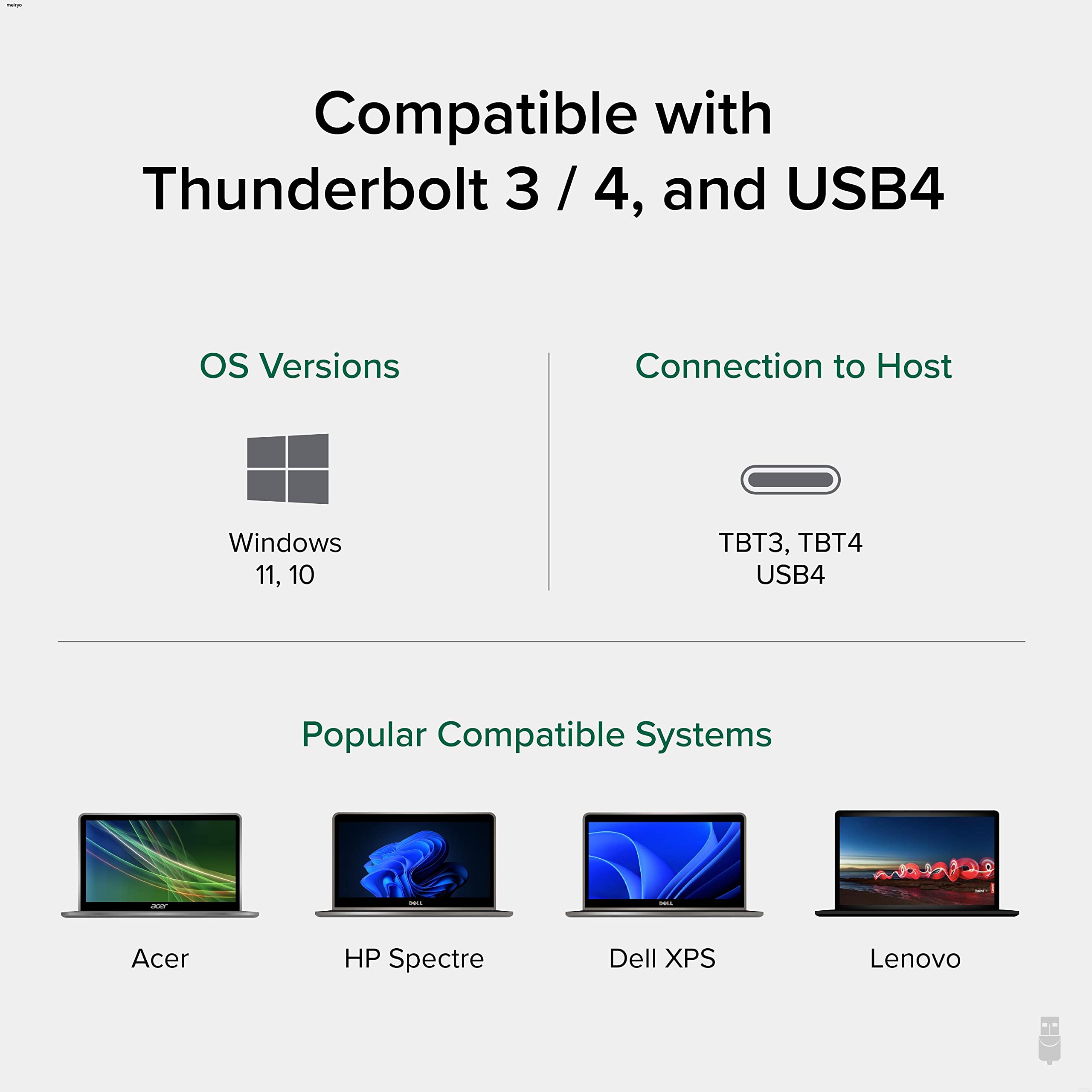 Plugable Windows Transfer Cable 6.6ft (2m), Thunderbolt 10Gbps, Bundled with Bravura Software for Windows PC to PC Migration - Unlimited Uses. Works Between Thunderbolt, USB4 PCs