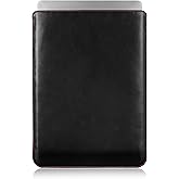 Casemade Real Leather Laptop Sleeve for MacBook Pro & Air Fits 13, 14, 15 & 16 Inch - Genuine Full Grain Leather with Soft Wool Lining (15 inch - Air M2/M3/M4)