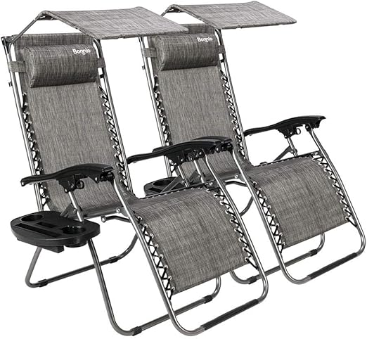 zero gravity chair with sunshade