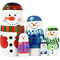 Russian Nesting Dolls Bear Wooden Matryoshka Dolls for Kids