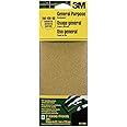 3M General Purpose Sandpaper Sheets, 3-2/3-in by 9-in, 60-100-150 Assorted Grits, 6-Sheets