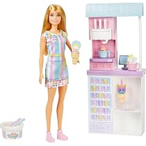Barbie Florist Doll & Flower-Making Playset | Create Beautiful Blooms With Dough & Magic Machine | Blonde Doll Included