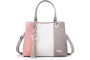 POMELO BEST Handbags for Women with Multiple Internal Pockets in Pretty Color Combination, Women's Satchel Handbag