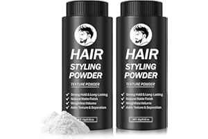 DAMUSI Hair Styling Powder for Men & Women - Volumizing and Texturizing Powder Matte Finish Natural Look Mattifying Hair Texture powder All-Day Hold(2PCS)