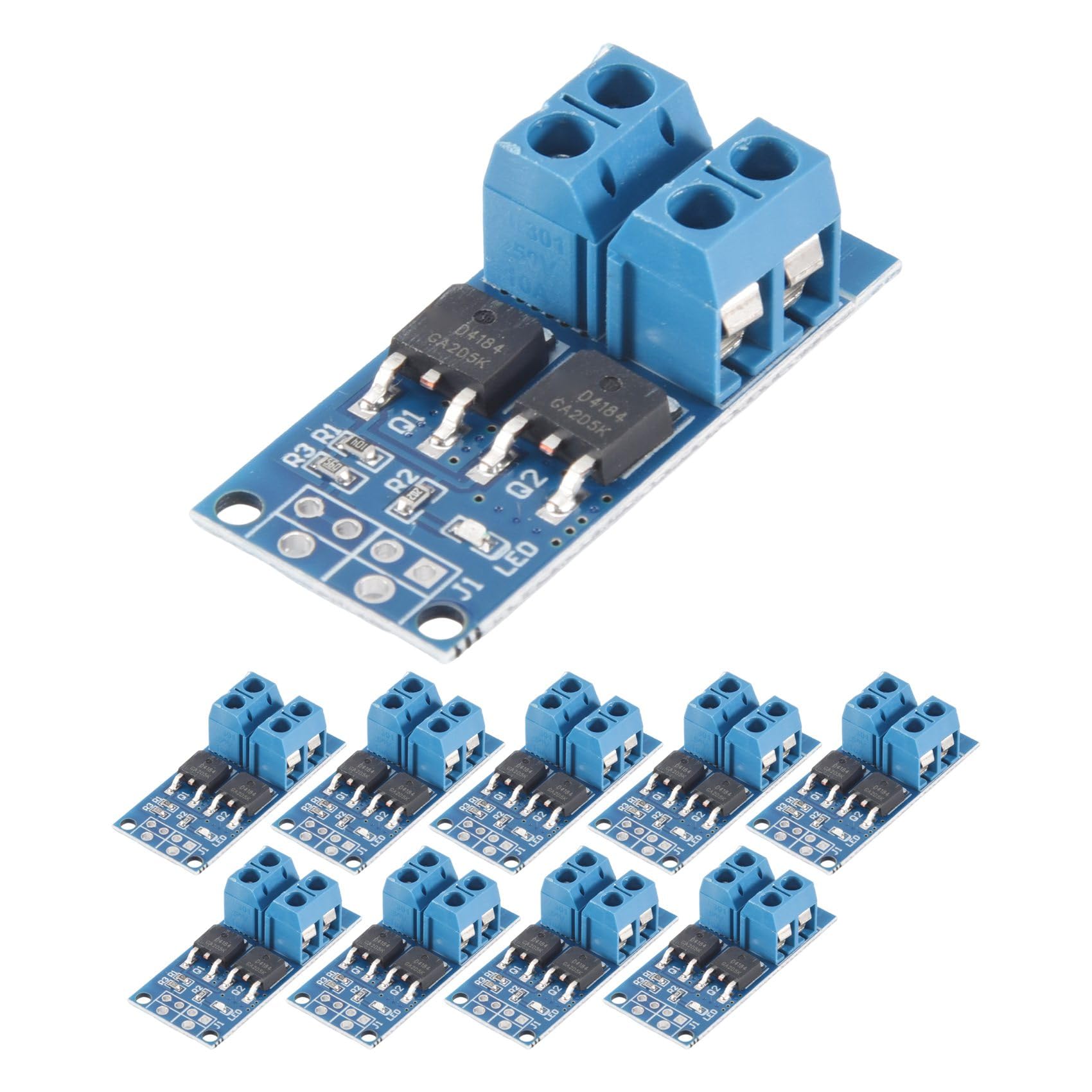 Produktbild von 10x MOSFET-Treibermodul – 5-36V, 15A Dauerstrom, PWM-fähig, Mit Schraubklemmen, Für Arduino & Co.