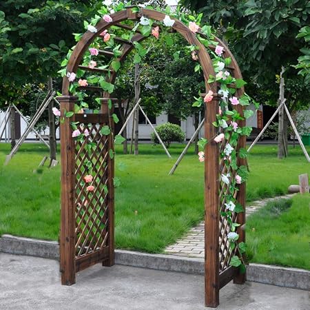 XLOO Garden Arch, Garden Arbor Abeto sobre Alto al Aire Libre ...