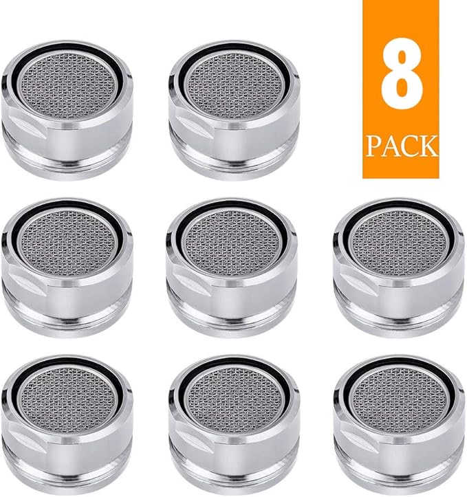 Bathroom Faucet Aerator Replacement Parts 8 PCS with Brass Shell, 2.2 ...