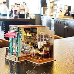 Rolife DIY Miniature Cafe House Kit for Adults to
