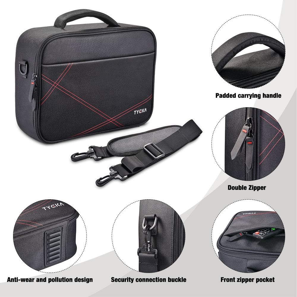 Projector Case, Projector Travel Carrying Bag Internal Dimension 14.5"x10.6"x3.9" with Adjustable Shoulder Strap & Compartment Dividers for for Acer, Epson, Benq, LG, Sony (Large): Electronics