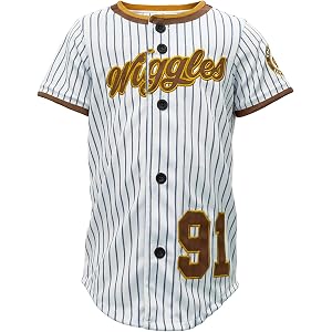 The Wiggles Kids Baseball Jersey 1991 Pinstripe Shirt Toddler Button Down