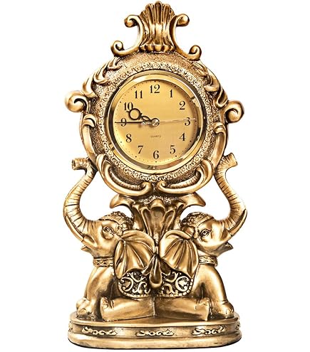 Horloge Cheminée Versailles Maidens Unicorn Studio - 30,5cm - Résine Finition Bronze