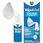 Vicks VapoMist Saline, Gentle Saline Mist with Soothing Vicks Vapors, Non- Medicated, 1.7 oz