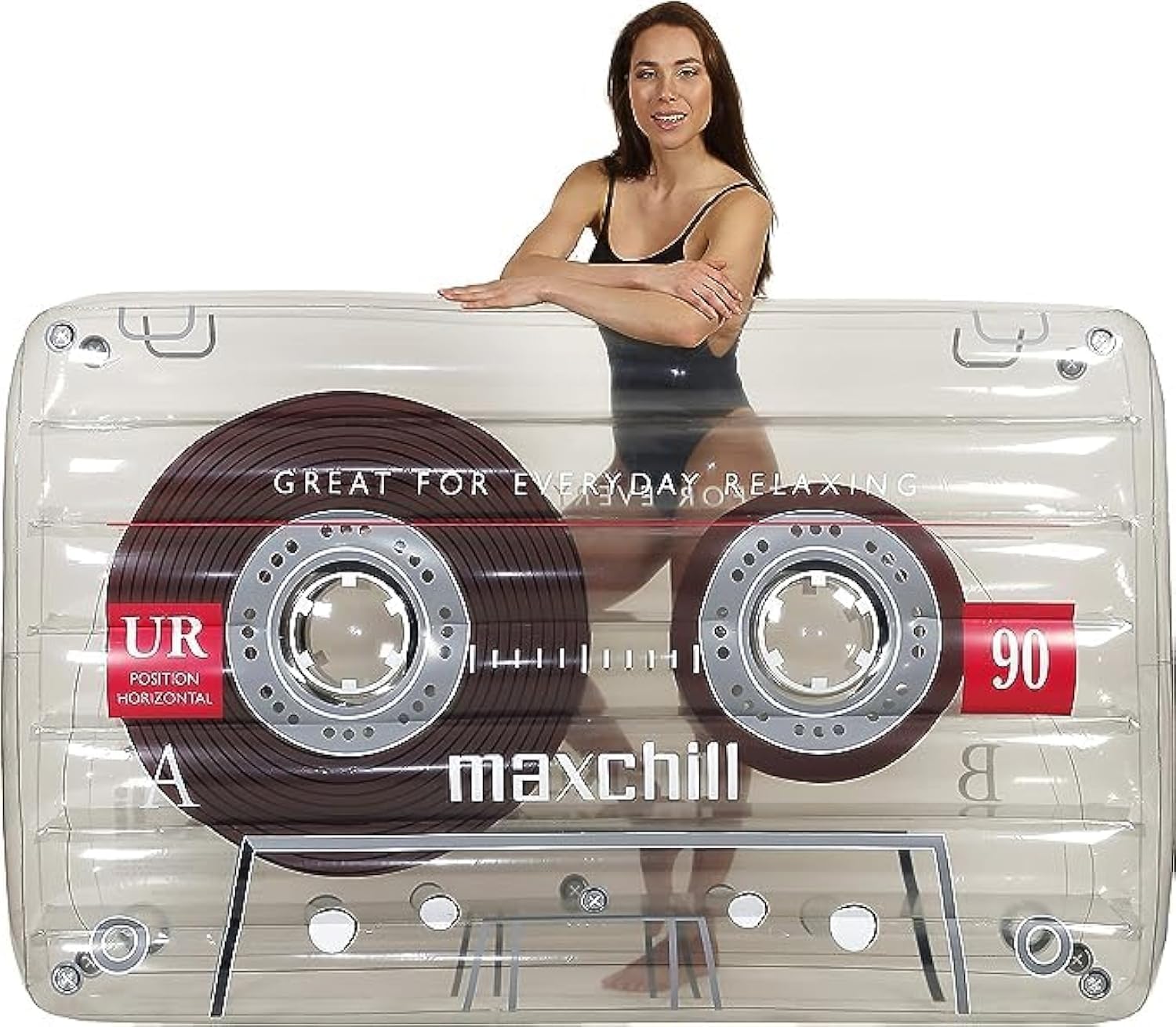 Photo 1 of Clear Cassette Lounger Pool Floats Raft for Adults by LOTELI - Thicker and Stronger - Large Clear Inflatable Pool Floats for Parties - River Lake Beach Raft - Durable & Easy to Inflate