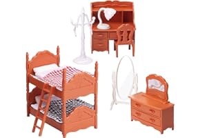 BANANMELONBM Dollhouse Furniture Set for Kids Toys Miniature Doll House Accessories Pretend Play Toys for Boys Girls & Toddlers Age 3+ with The Bedroom