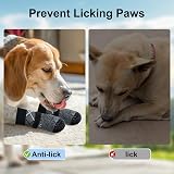 BEAUTYZOO 6Pcs Dog Socks Anti-Slip Non-Slip Paw Protectors Small/Med Grey view 4