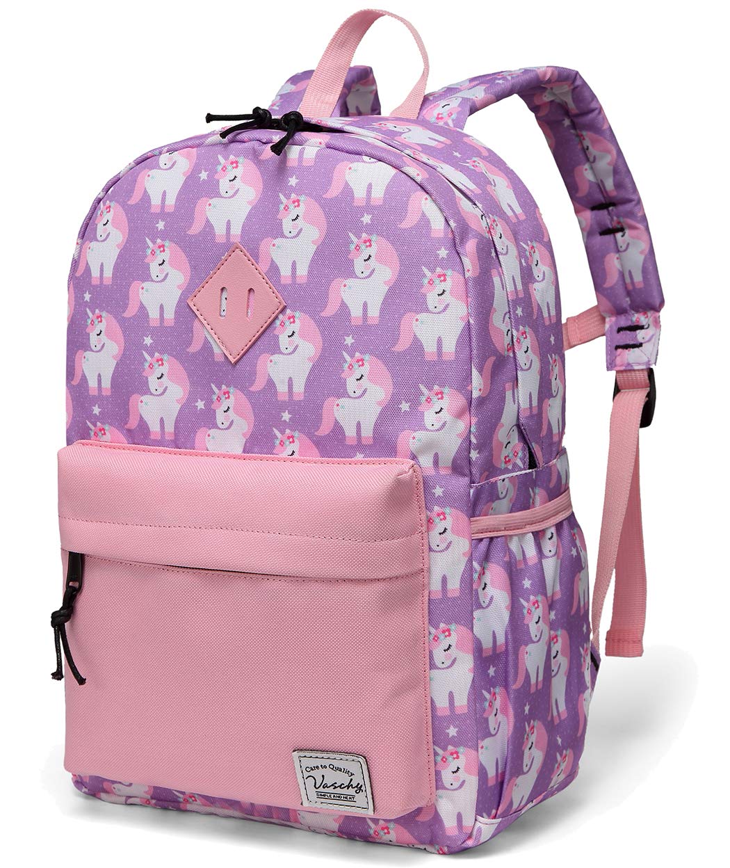 VASCHY chool Backpack with side pockets for kids One Size unicorn