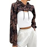 LovelyWholesale Womens Super Cropped Hoodie Sweatshirts Long Sleeve Crop Tops