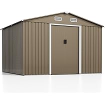 Amazon.com: Kurapika 10 x 8FT Outdoor Storage Shed Waterproof