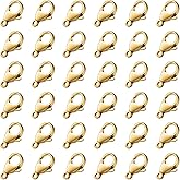 [12MM/ 100PCS] Gold Lobster Clasps for Jewelry Making 18K Gold PVD Plated 304 Stainless Steel Lobster Claw Clasps Bulk for DIY Crafts Jewelry Making