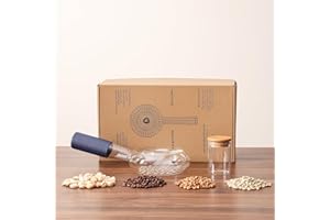 Portable glass coffee bean roaster - High borosilicate glass manual home coffee roasting kit, suitable for small batch roasti