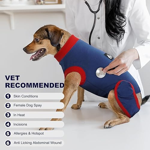 IDOMIK Dog Recovery Suit for Female Spay Adjustable Anti-Licking