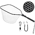 GOODCAT Fly Fishing Net, Bass Trout Landing Net, Folding Fishing Nets Fresh Water, Safe Fish Catching or Releasing, Fly Fishing net Magnetic Release