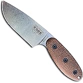 ESEE Sencillo Fixed Blade Survival Knife w/Brown Micarta Handle, and Kydex Sheath (A2 Steel)