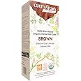 Cultivator's Herbal Hair Color - Ammonia-Free, Natural Color Powder for Women and Men (Brown) - 100g