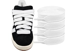 Endoto 2 Pairs Fat Shoelaces for Adidas Campus 00s,16MM Thick Flat Wide Jumbo Shoe Laces Replacement Laces for Sneaker