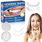 Temporary Veneers Cosmetic Teeth Kit Natural Shade Custom Fit Comfortable for Men Women 1 Pack