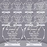 Bucherry 10 Pcs Employee Appreciation Awards for Coworker Acrylic Thank You Trophy May You Be Proud of The Work You Do Sign Prizes Retirement Goodbye Farewell Gift for Women Men(Octagon)