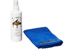 Super High Gloss Piano Polish Bundle - 8oz bottle w/Microfiber Polishing Cloth