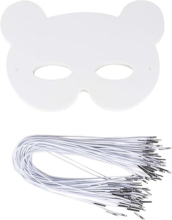Amazon Com Juvale Diy Mask 48 Pack Blank Masquerade Mask For