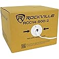 Rockville RCC14-500-2 14 AWG 500ft CCA Speaker Wire, CL2 Rated, in-Wall/Ceiling, 70V Compatible, Flexible Jacket, Easy Installation, Perfect for Home Theater and Commercial Audio