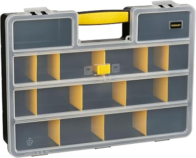 STANLEY 199 Storage Organiser 1-92-762 Clear Lid Tool Box Compartment Box