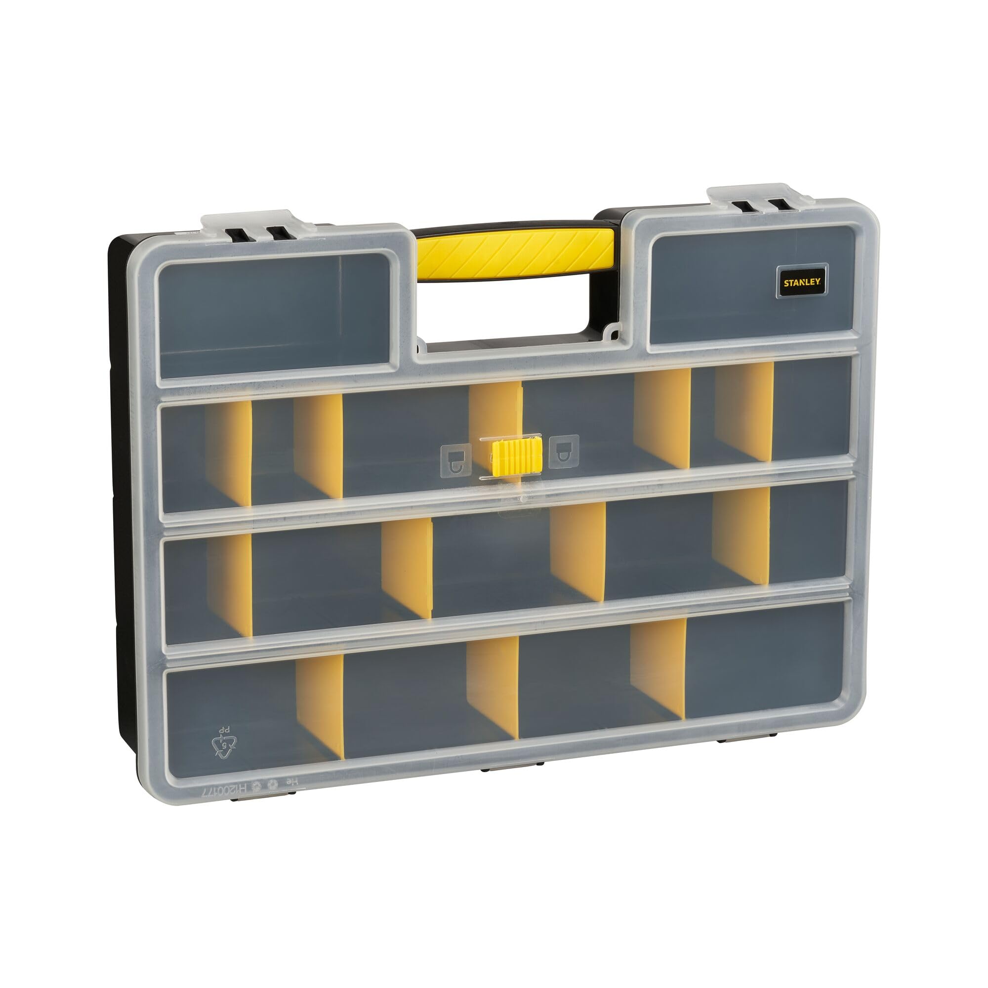 STANLEY 199 Storage Organiser Durable Clear Lid, 1-92-762