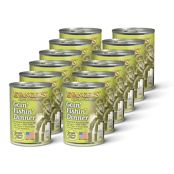 EVANGER’S HERITAGE CLASSICS GOIN’ FISHIN’ DINNER FOR CATS...