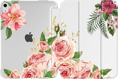 TiMOVO iPad Case A16 11th Gen 2025 / 10th Gen 2022 10.9 inch, Rose Blooming
