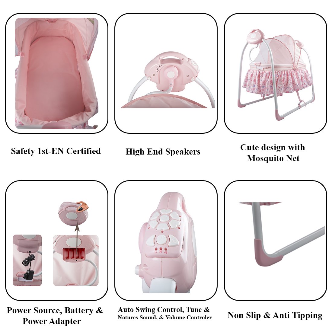 baybee premium quality electric baby cradle swing