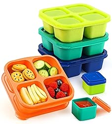 Caperci Lunchable Snack Containers - 4 Compartments
