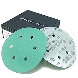 Serious Grit - 6-Inch 6-Hole 100 Grit Sanding Discs