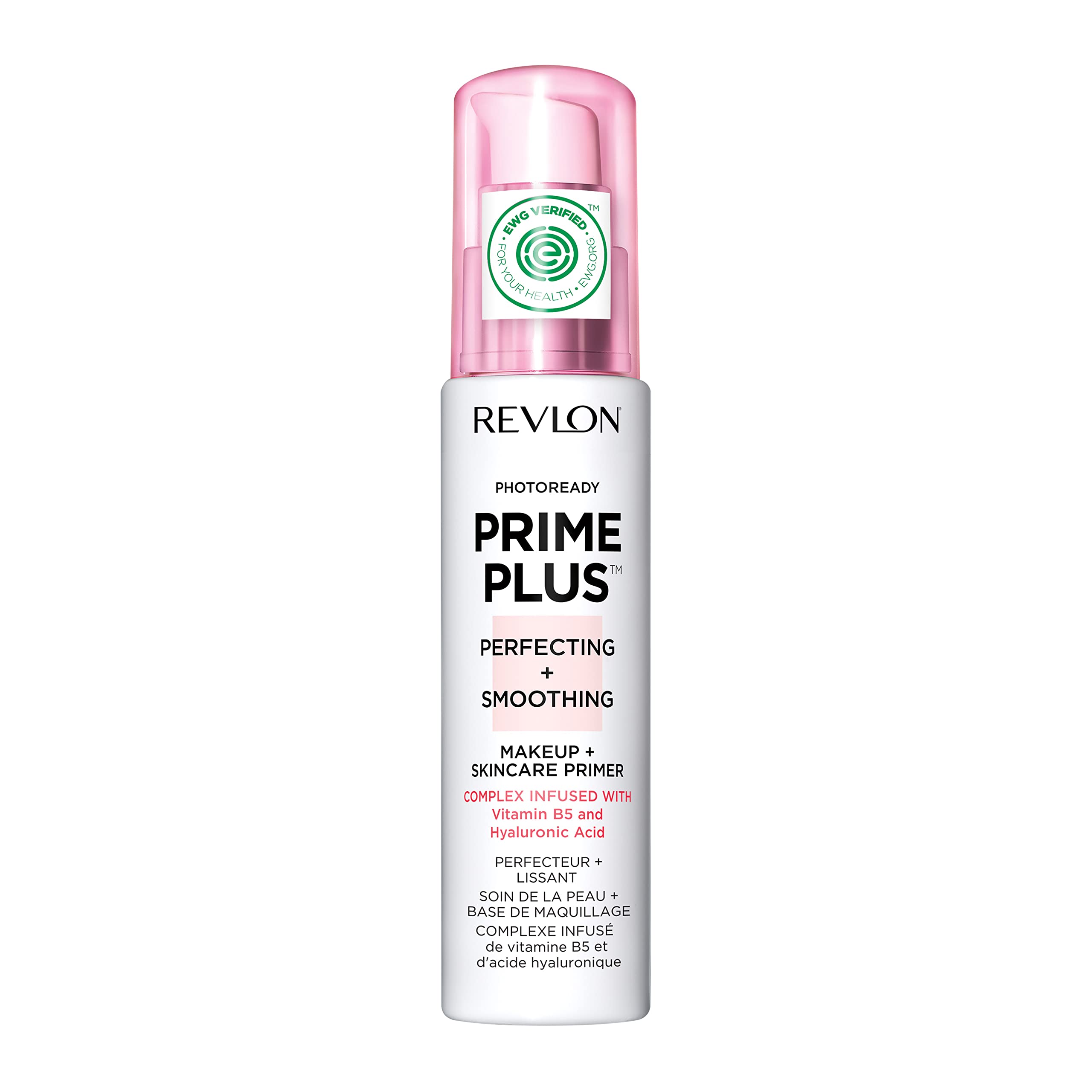 Photo 1 of Revlon Face Primer, PhotoReady Prime Plus Face Makeup for All Skin Types, Blurs & Fills in Fine Lines, Infused with Vitamin B5 and Hyaluronic Acid, Perfecting & Smoothing, 1 Oz