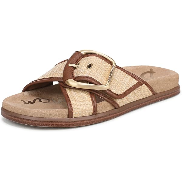 Amazon.com | Sam Edelman Women's Darla 2 Slide Sandal Cyprus Tan 6