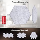 TONOR 48 Pack Hexagon Acoustic Panels Self-Adhesive 30x26x0.9cm Grey view 5