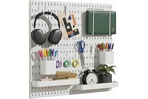 Keepo Pegboard Combination Kit, Pegboards and Accessories Modular Hanging for Wall Organizer, Crafts Organization, Ornaments 
