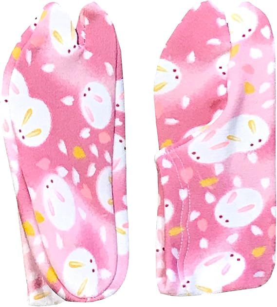 Amazon 足袋 ガールズ 七五三 3歳 うさぎ 紫ピンク色 N1569 靴下 通販
